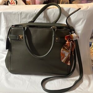 Elegant Olive Green Handbag